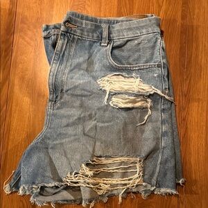 American Eagles distressed shorts